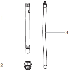 Performer 640i Siphon Tube Assembly (High Rider)